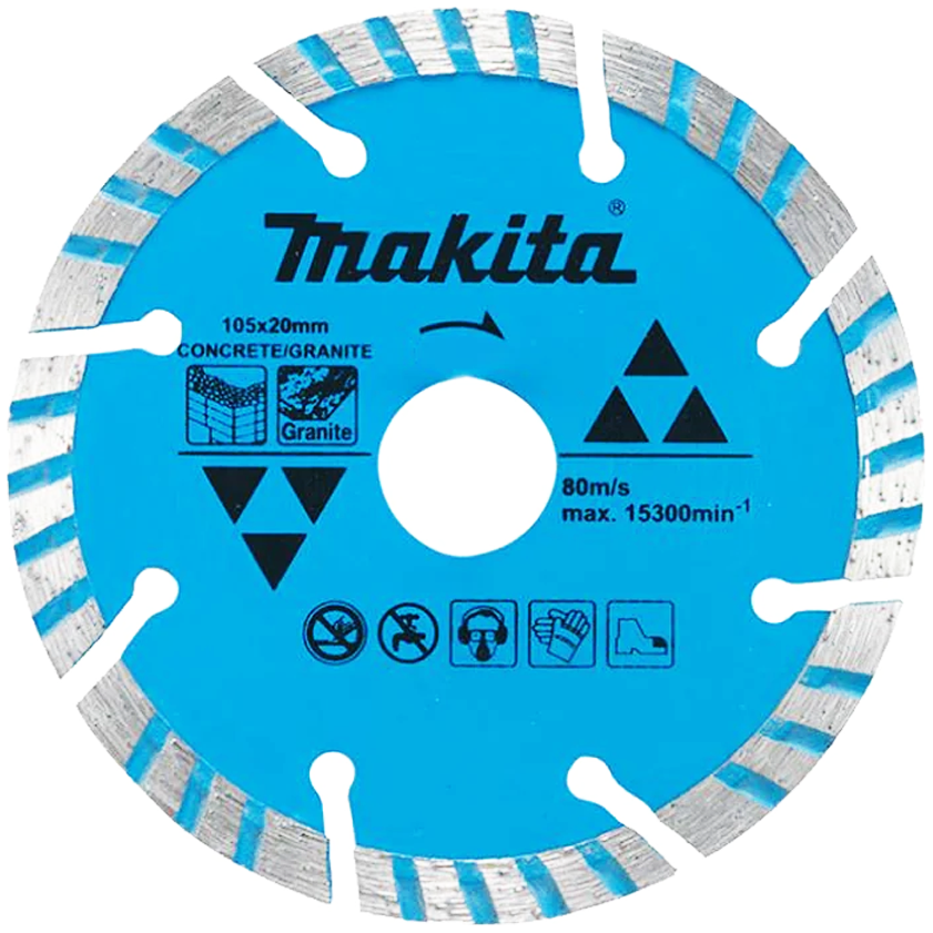 Makita D-44339 Diamond Cut off Wheel 7" Corrugated/Segmented (Dry) | Makita by KHM Megatools Corp.