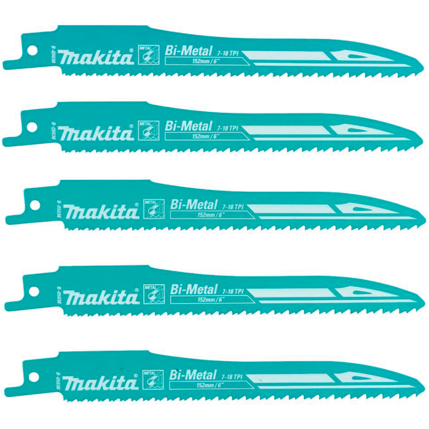 Makita B-05038 Super Express Reciprocating Saw Blade for Metal 152mm 7-18TPI | Makita by KHM Megatools Corp.