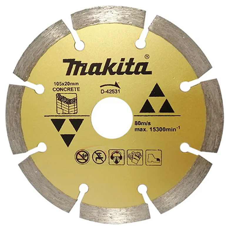 Makita D-42531 Diamond Cutting Disc Segmented 4" (Dry) | Makita by KHM Megatools Corp.