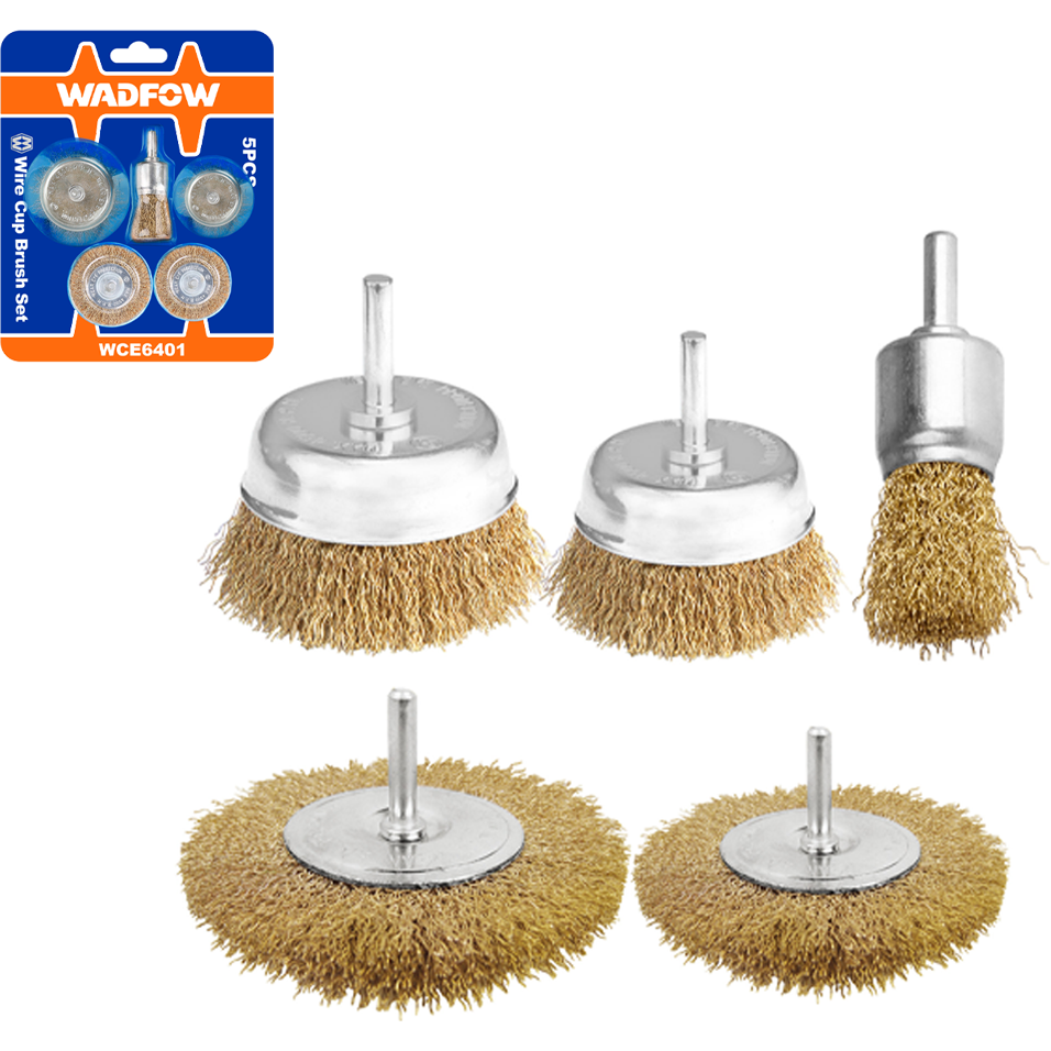 Wadfow WCE6401 Wire Brush Set 5Pcs | Wadfow by KHM Megatools Corp. Main image
