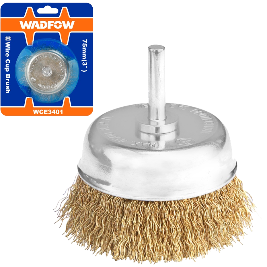 Wadfow WCE3401 Wire Cup Brush with 1/4" Shank | Wadfow by KHM Megatools Corp.