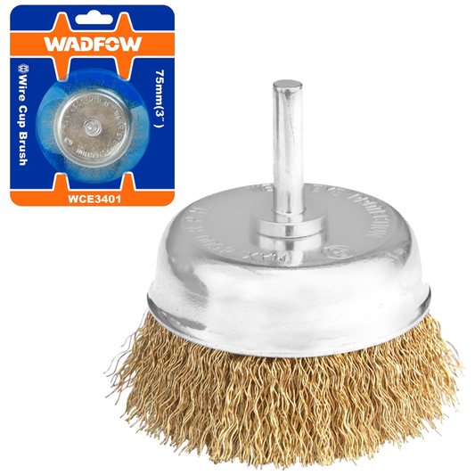 Wadfow WCE3401 Wire Cup Brush with 1/4" Shank | Wadfow by KHM Megatools Corp.