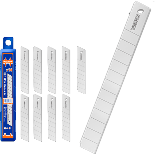 Wadfow Snap-Off Knife Blade Set 10PCs | Wadfow by KHM Megatools Corp.