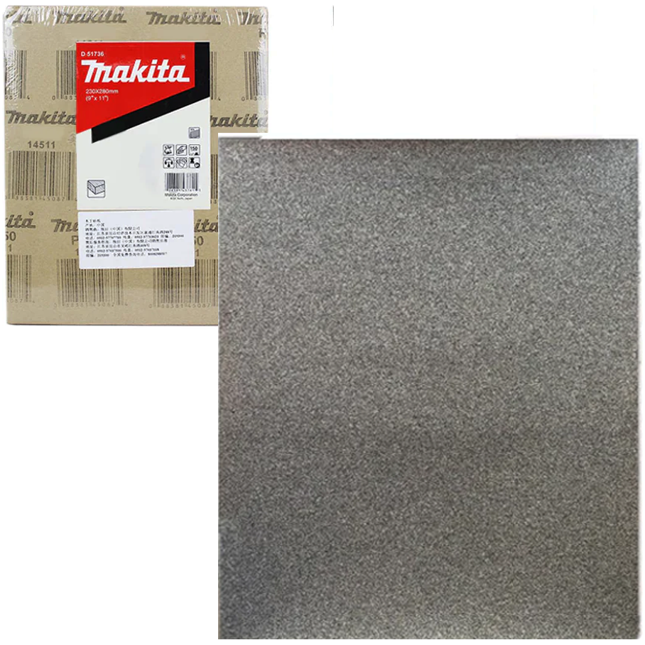 Makita Abrasive Sandpaper for Wood 50Pcs (9"x11") | Makita by KHM Megatools Corp.