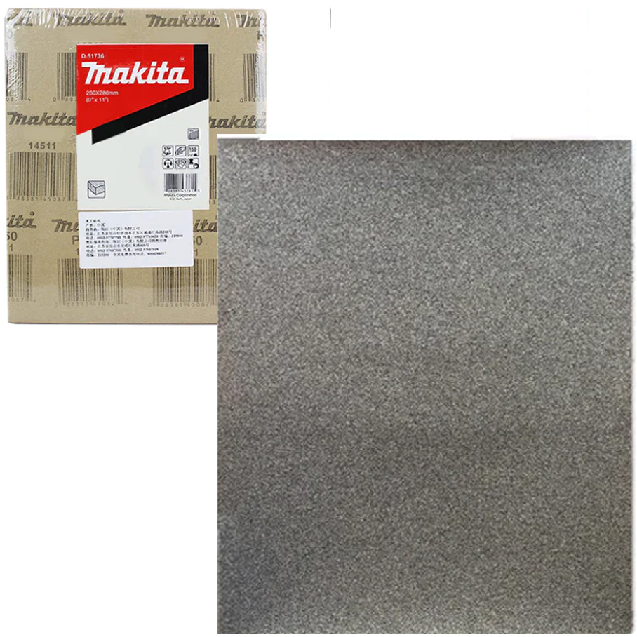 Makita Abrasive Sandpaper for Wood 50Pcs (9"x11") | Makita by KHM Megatools Corp.