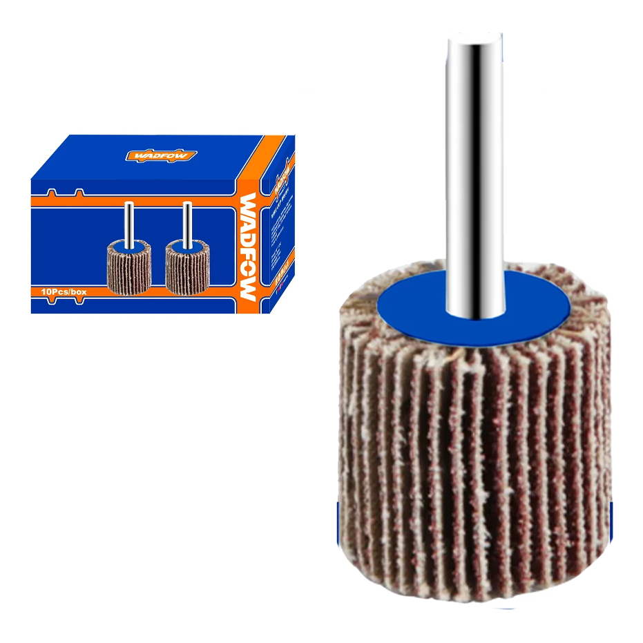 Wadfow Flap Wheel with Shaft 1" | Wadfow by KHM Megatools Corp. Main image