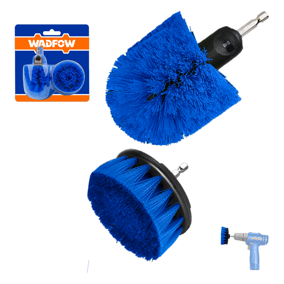 Wadfow WND2402 Medium Bristle Brush Set 2Pcs | Wadfow by KHM Megatools Corp. Main image