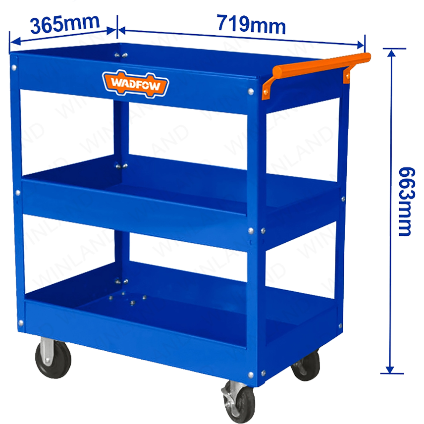 Wadfow WCS1A13 Tool Cart 3-Layers | Wadfow by KHM Megatools Corp.
