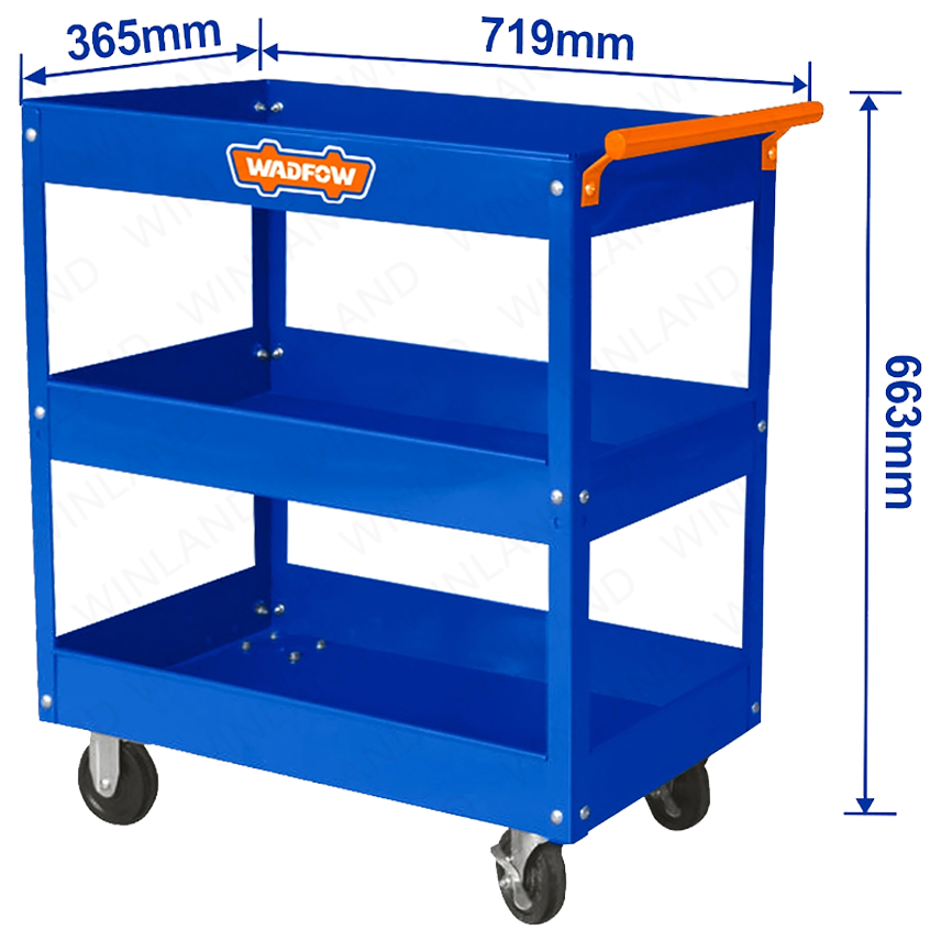 Wadfow WCS1A13 Tool Cart 3-Layers | Wadfow by KHM Megatools Corp.