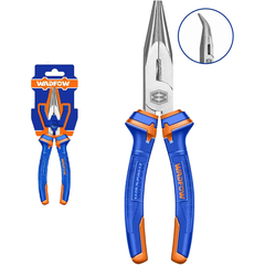 Wadfow WPL4C08 Bent Nose Pliers 8" (Carbon Steel) | Wadfow by KHM Megatools Corp.