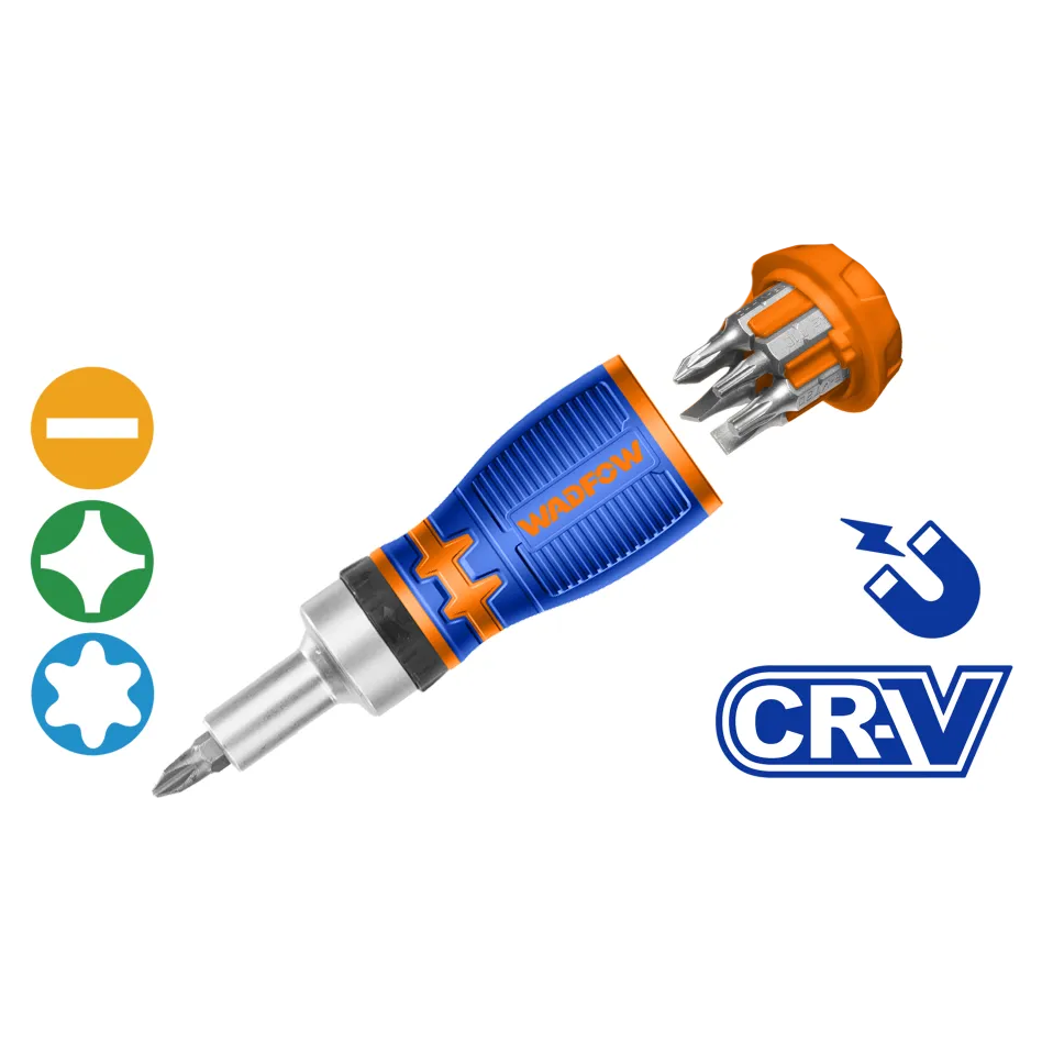 Wadfow WSS8608 8in1 Stubby Rachet Screwdriver Set Secondary image