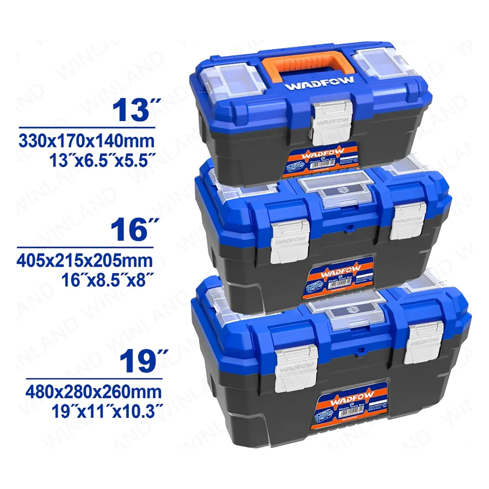 Wadfow WTB4103 Plastic Tools Boxes Set (Metal Buckle) Secondary image