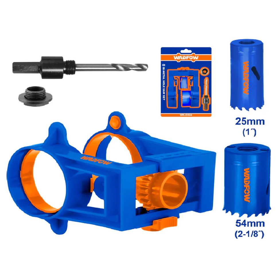 Wadfow WKJ2404 Lock Installation Hole Saw Set 4 Pcs | Wadfow by KHM Megatools Corp.