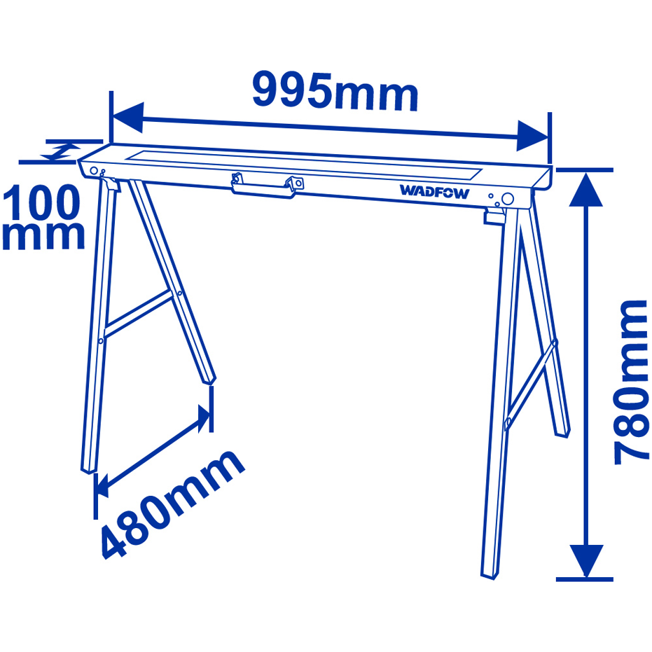 Wadfow WDZ1510 Sawhorse Set | Wadfow by KHM Megatools Corp.