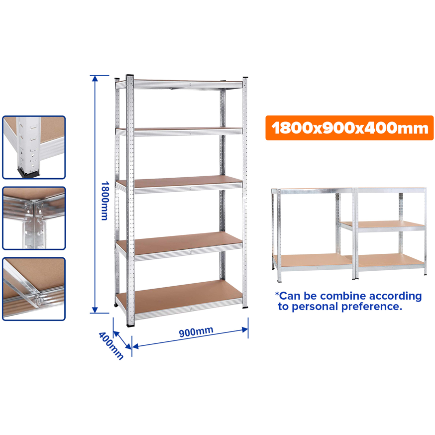 Wadfow WTS1A94 5-Tier Adjustable Storage Shelves 900MM | Wadfow by KHM Megatools Corp.