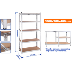 Wadfow WTS1A94 5-Tier Adjustable Storage Shelves 900MM | Wadfow by KHM Megatools Corp.