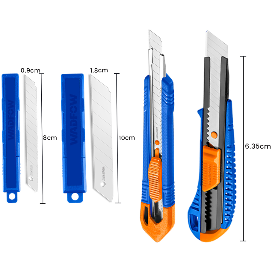 Wadfow WSK2204 Snap-Off Knife Set 4Pcs | Wadfow by KHM Megatools Corp.