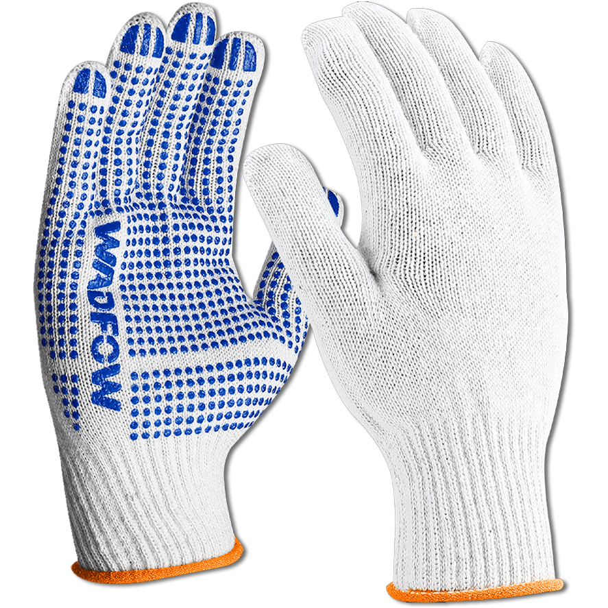 Wadfow WKG1801 Knitted & Pvc Dots Gloves | Wadfow by KHM Megatools Corp. Main image