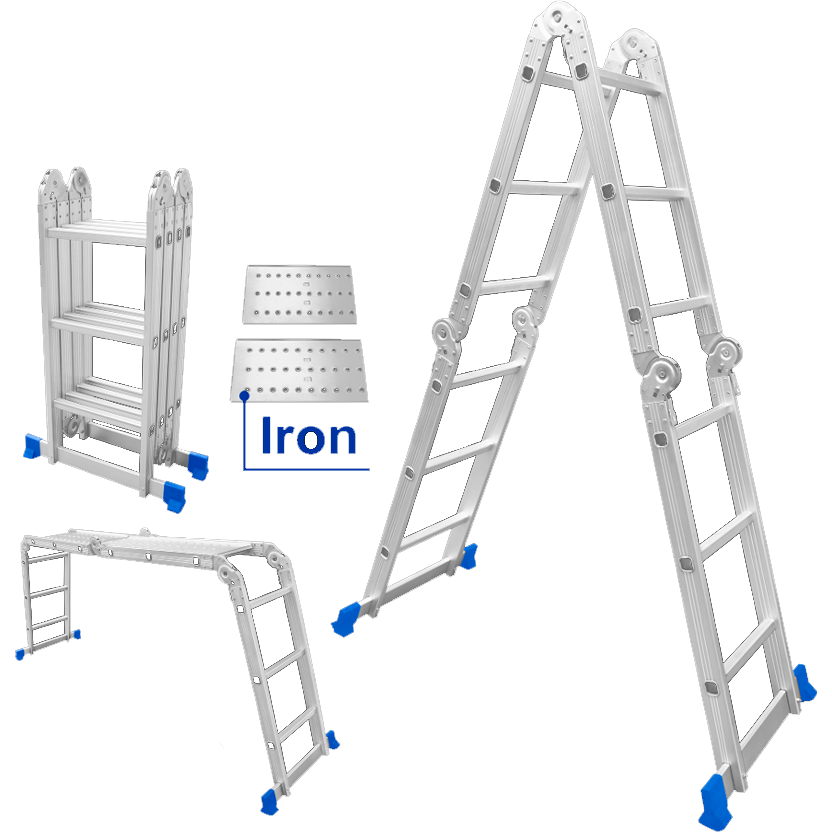 Wadfow WLD7H44 Aluminum Multi-Purpose Ladder 4x4 | Wadfow by KHM Megatools Corp.
