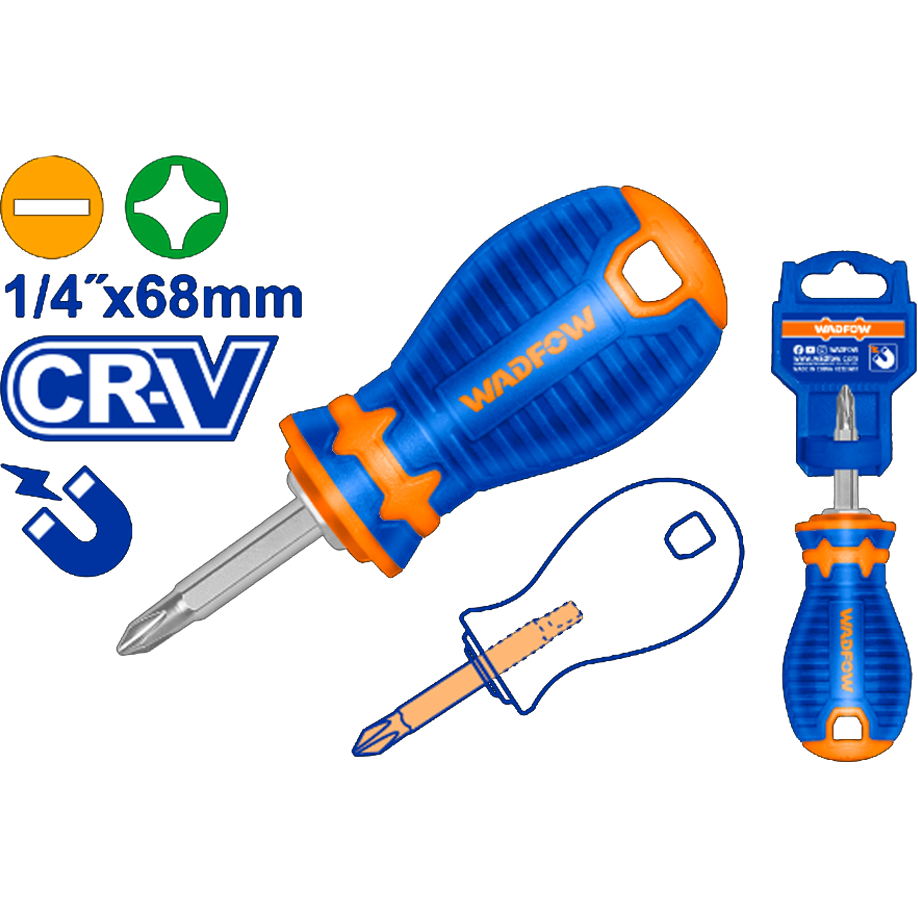 Wadfow WSS45M1 2in1 Stubby Screwdriver Set Secondary image
