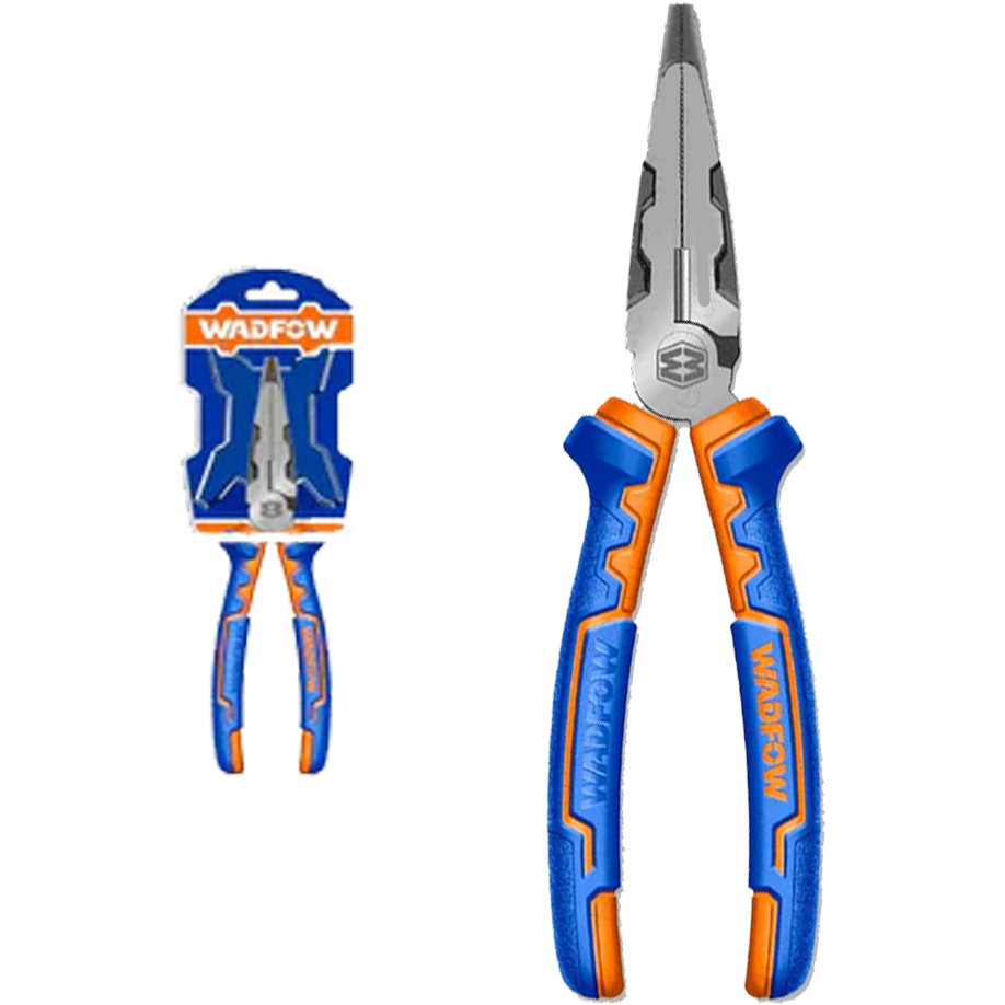 Wadfow WPL2718 High Leverage Long Nose Pliers 8" | Wadfow by KHM Megatools Corp.