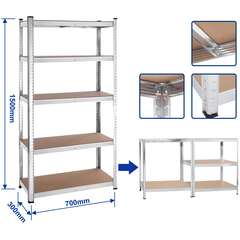 Wadfow WTS1A73 5-Tier Adjustable Storage Shelves 700MM | Wadfow by KHM Megatools Corp.
