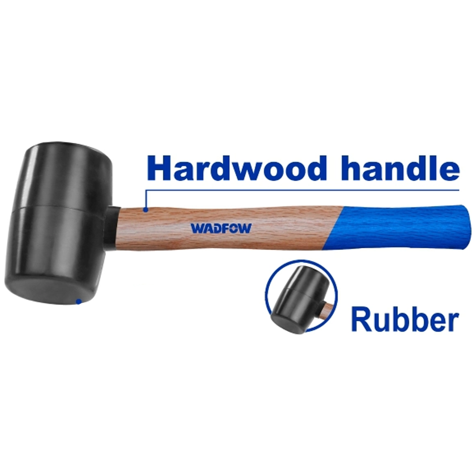 Wadfow Rubber Hammer Wooden Handle Secondary image