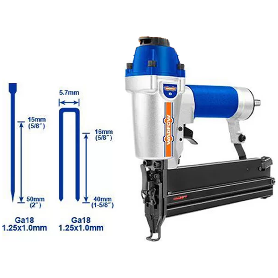Wadfow WBN2540 Pneumatic 2in1 Combo Brad Nailer Secondary image