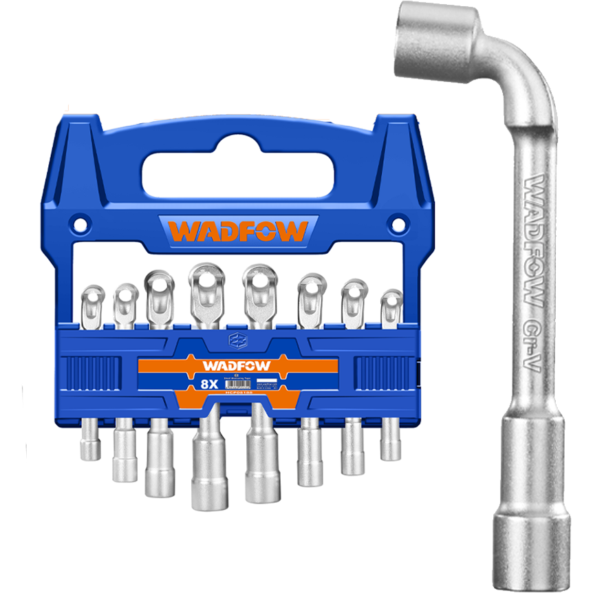 Wadfow WTH4208 L-Angled Socket Wrench 8Pcs Set | Wadfow by KHM Megatools Corp.
