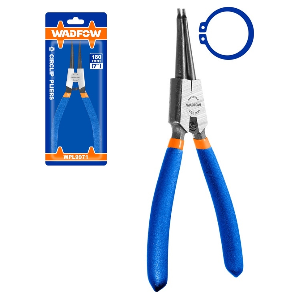 Wadfow WPL9971 Straight Circlip Pliers 7"(External) | Wadfow by KHM Megatools Corp. Main image