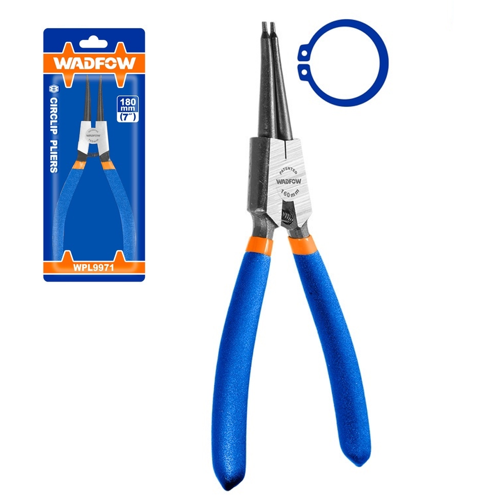 Wadfow WPL9971 Straight Circlip Pliers 7"(External) | Wadfow by KHM Megatools Corp.