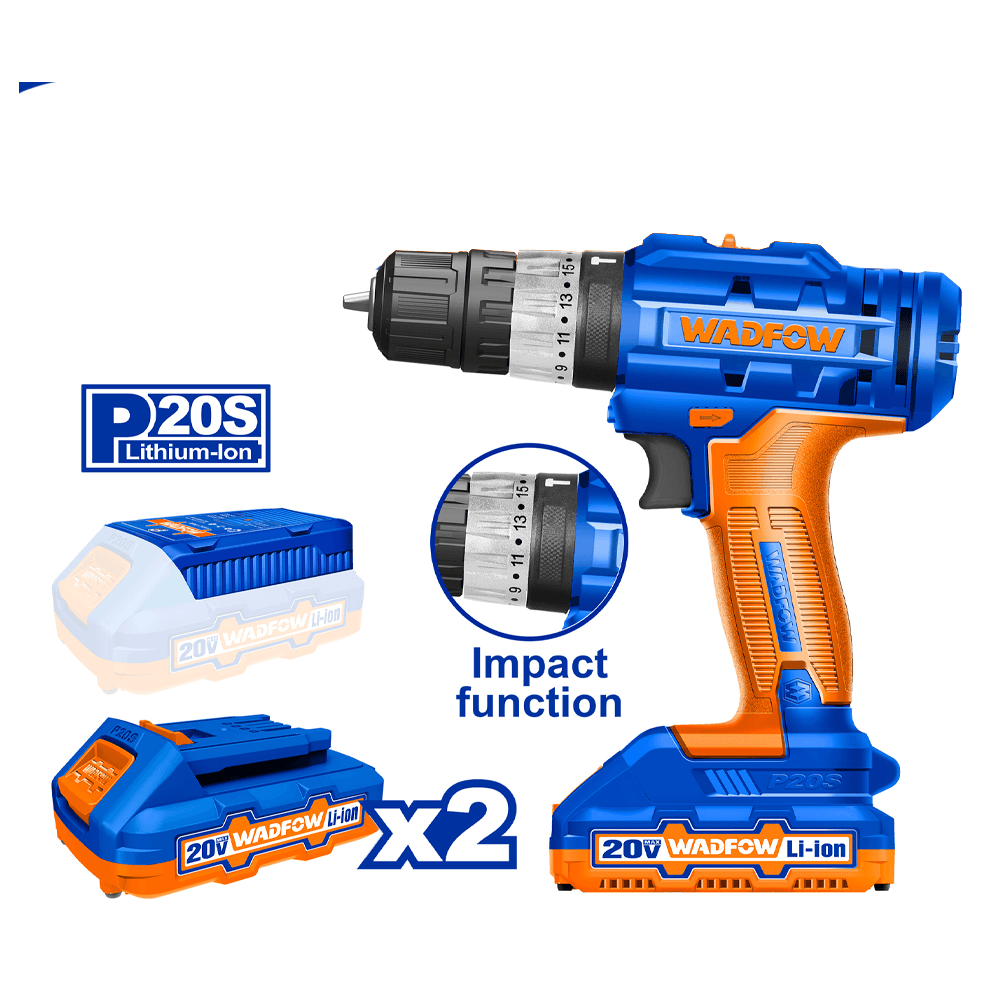 Wadfow WCDP522 Li-Ion Impact Drill 20V Secondary image