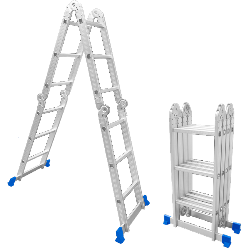 Wadfow WLD7H44 Aluminum Multi-Purpose Ladder 4x4 | Wadfow by KHM Megatools Corp. Main image