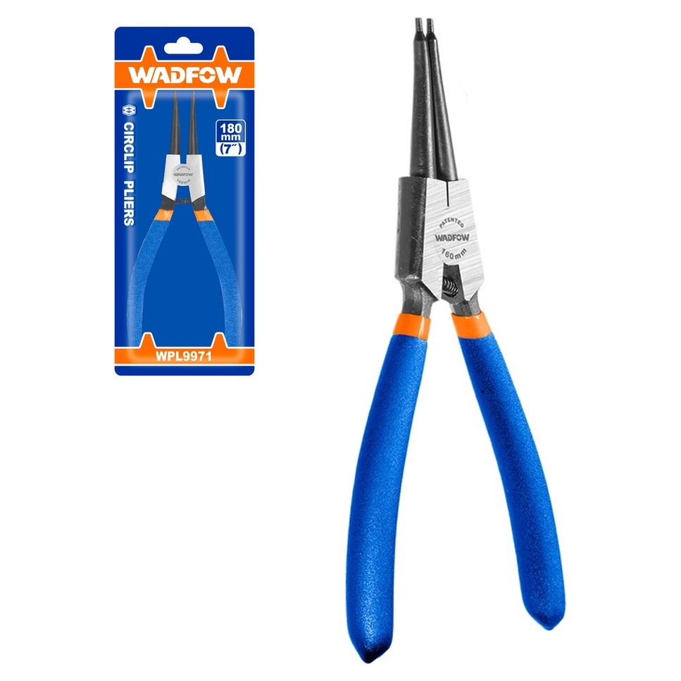 Wadfow WPL9973 Straight Circlip Pliers 7"(Internal) | Wadfow by KHM Megatools Corp. Main image