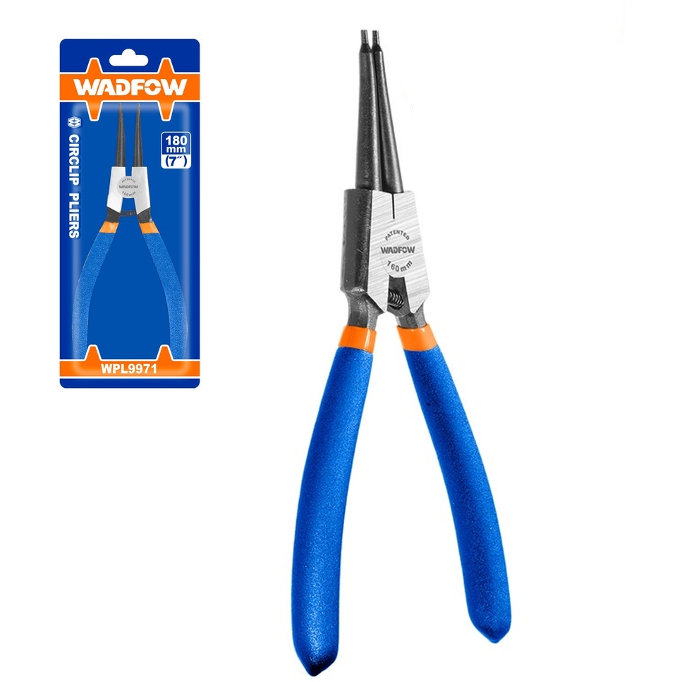 Wadfow WPL9973 Straight Circlip Pliers 7"(Internal) | Wadfow by KHM Megatools Corp.