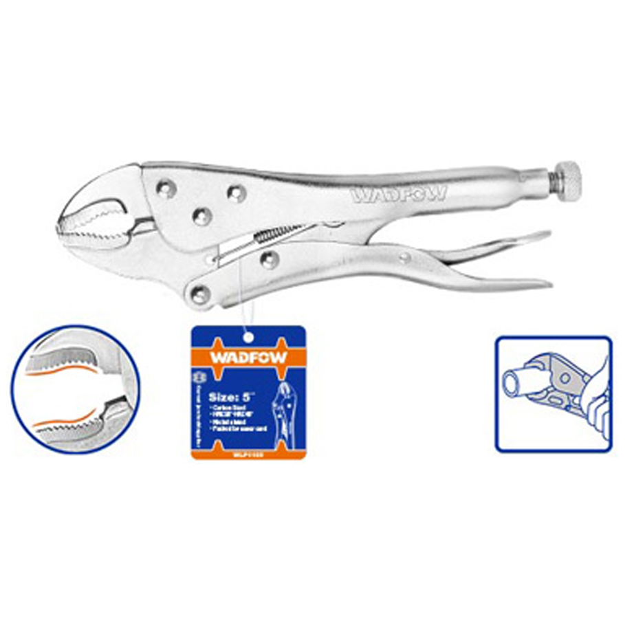 Wadfow WLP1105 Curved Jaw Locking Pliers 5" | Wadfow by KHM Megatools Corp.