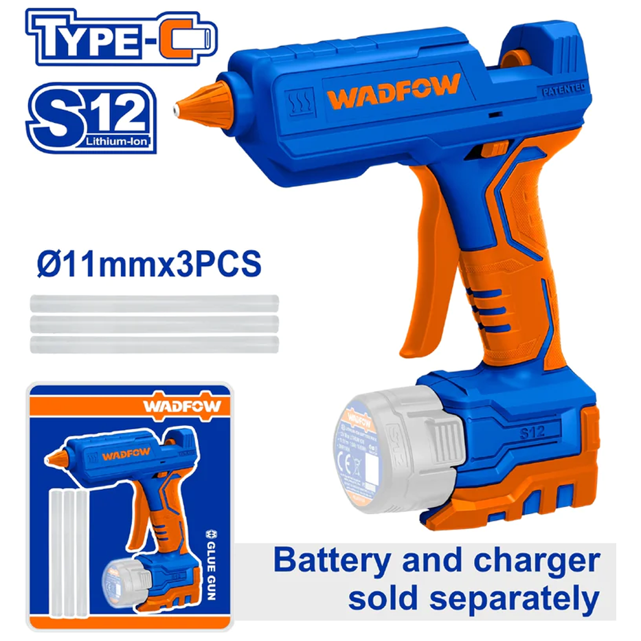 Wadfow WLU1412 Li-Ion Glue Gun 12V (Bare) Secondary image