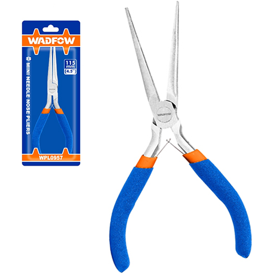 Wadfow WPL0957 Mini Needle Nose Pliers 4.5" | Wadfow by KHM Megatools Corp. Main image
