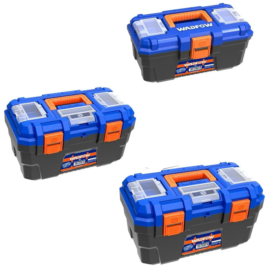 Wadfow WTB2103 Plastic Tools Boxes 3Pcs Set | Wadfow by KHM Megatools Corp. Main image