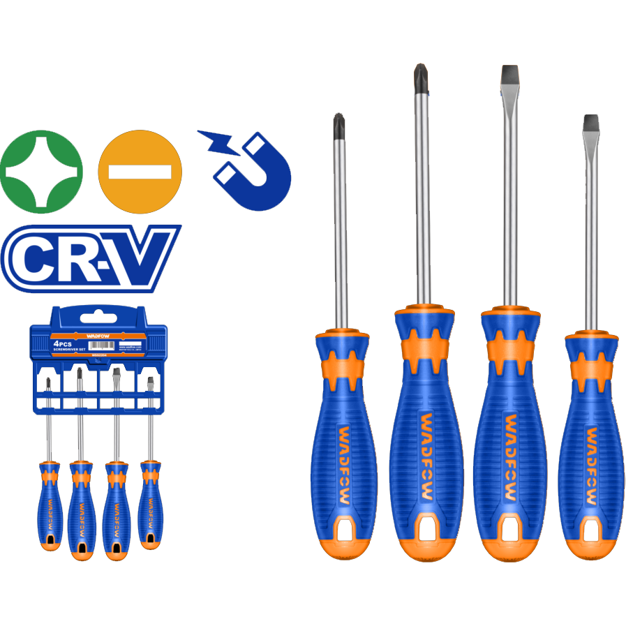 Wadfow WSS1204 Screwdriver CR-V 4Pcs Set Secondary image
