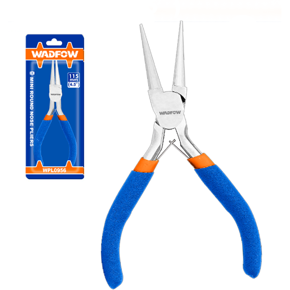 Wadfow WPL0956 Mini Round Nose Pliers 4.5" | Wadfow by KHM Megatools Corp.