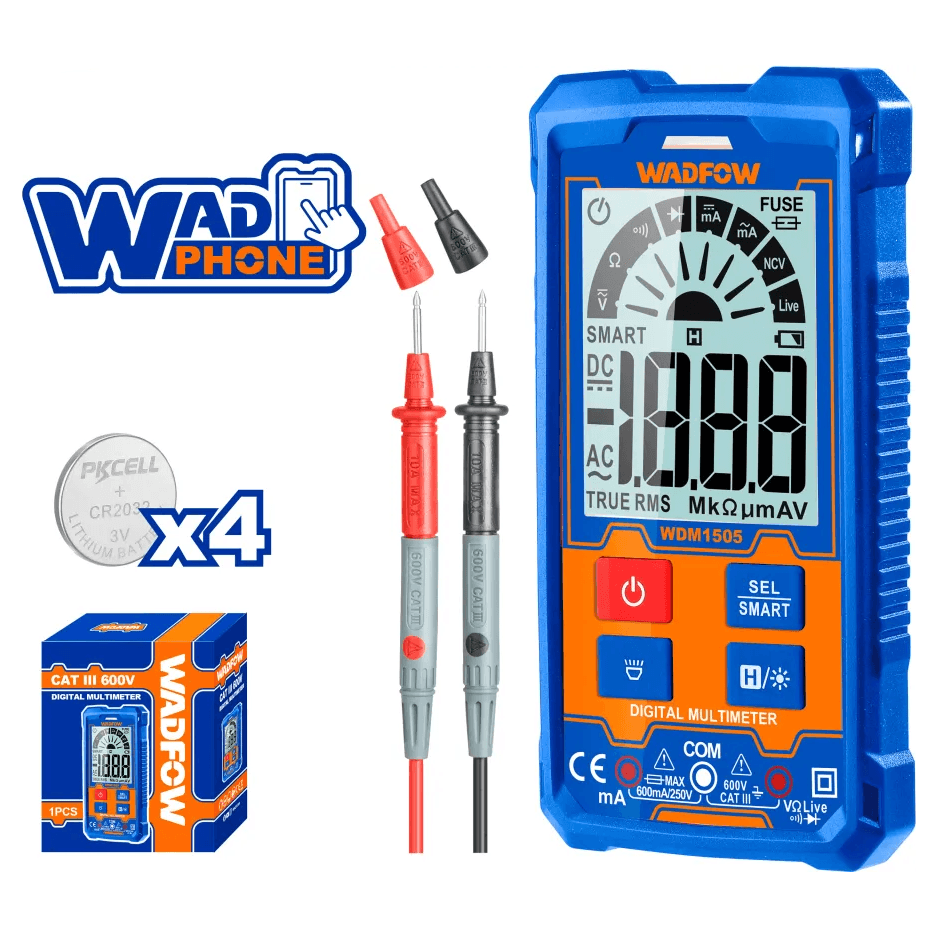 Wadfow WDM1505 Digital Multi Meter 2000-Counts Secondary image