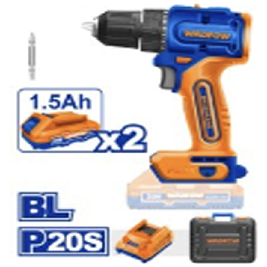Wadfow WCDP552 Li-Ion Brushless Cordless Drill 20V Secondary image