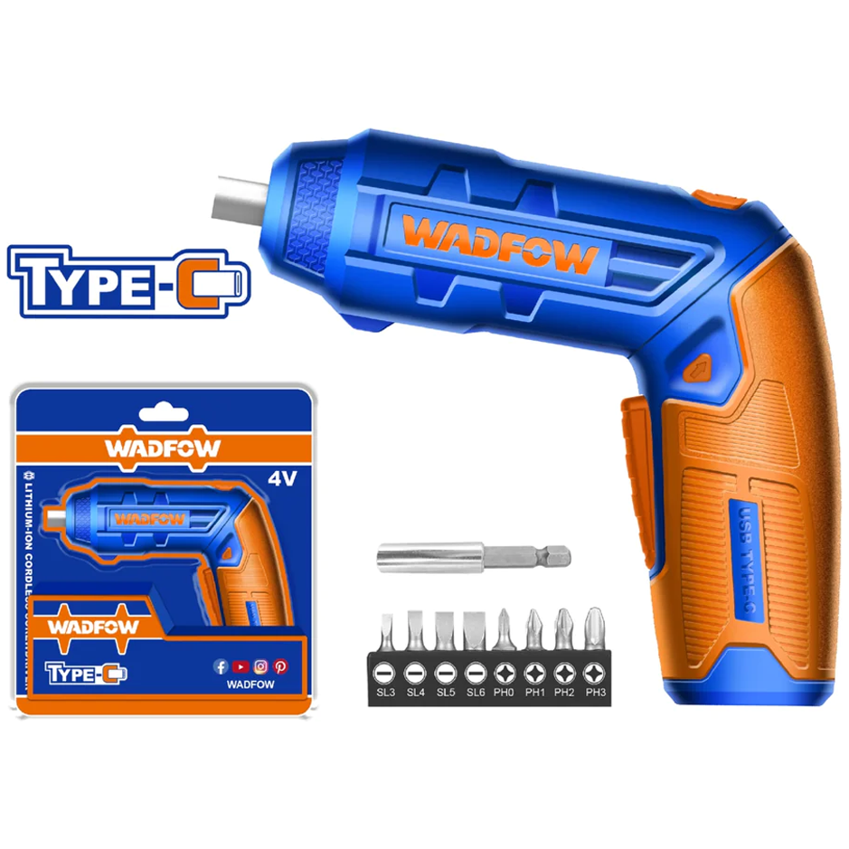 Wadfow WCV4415 Li-Ion Cordless Screwdriver 4V | Wadfow by KHM Megatools Corp.