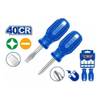 Wadfow WSS2202 Stubby Screwdriver Set 2Pcs | Wadfow by KHM Megatools Corp.