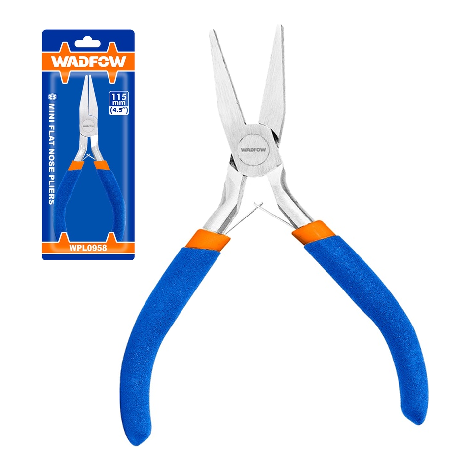 Wadfow WPL0958 Mini Flat Nose Pliers 4.5" | Wadfow by KHM Megatools Corp. Main image