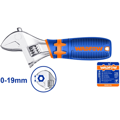 Wadfow WAW3106 Mini Adjustable Wrench Soft Handle | Wadfow by KHM Megatools Corp.