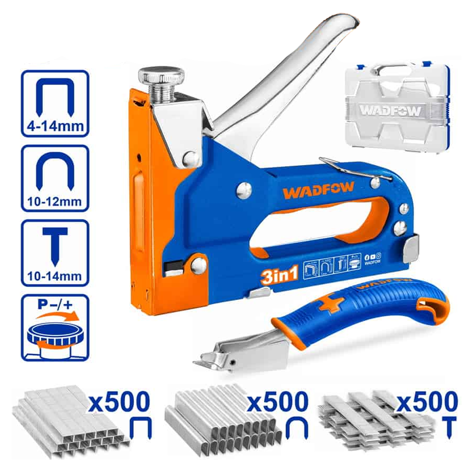Wadfow WGU4B06 3in1 Staple Gun Set Secondary image