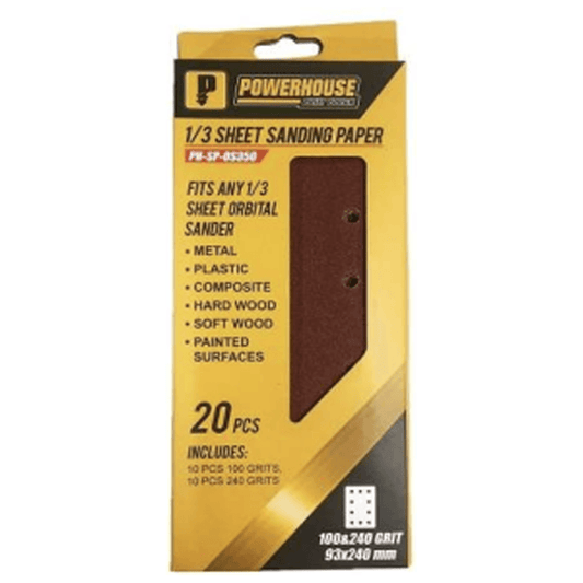 Powerhouse Sanding Paper for Orbital Sander 93X240MM - KHM Megatools Corp.