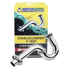 Waterhouse P-Trap Stainless w/ American Nut - KHM Megatools Corp.